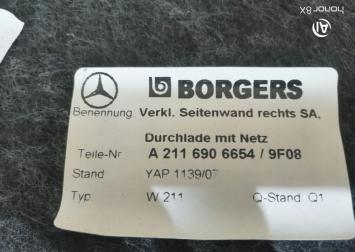 Обшивка багажника Mercedes W211  2116901941  2116901941